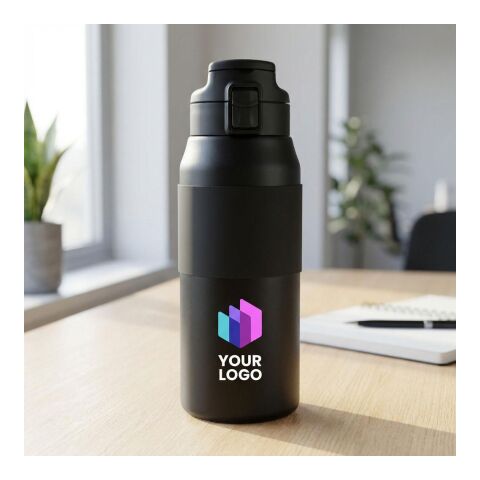 Stainless steel dubble-walled drinking bottle 800 ml Katie blue | No Branding | not available | not available