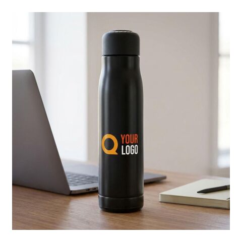 Recycled stainless steel double-walled drinking bottle (500 ml) Solene silver | No Branding | not available | not available