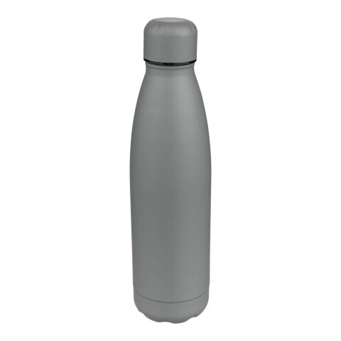 Recycled double-walled drinking bottle 500 ml Sunny grey | No Branding | not available | not available