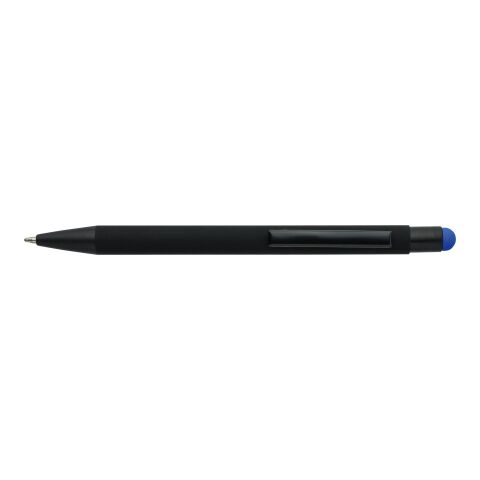 Recycled aluminium rubberized ballpen Formentera cobalt blue | No Branding | not available | not available