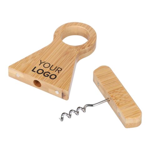 Wine bottle holder Vincio | Recycled bamboo brown