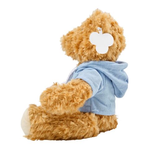 Plush teddy bear Monty light blue