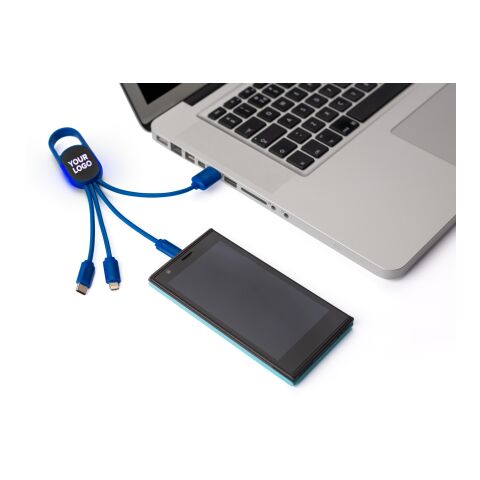 4-in-1 Charging cable set Idris blue