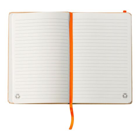 Recycled paper notebook (A5) Gianni orange