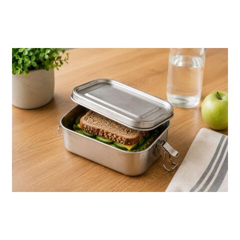 Stainless steel lunch box Reese silver