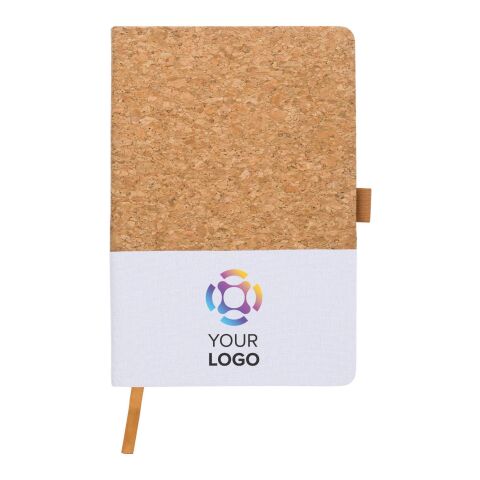 Cork and cotton notebook Trevor aqua