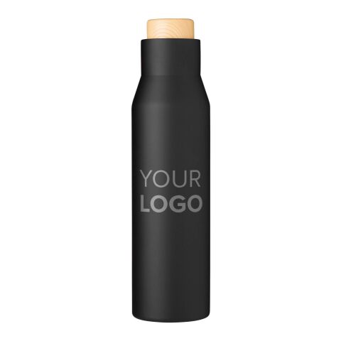 Stainless steel double walled bottle Christian burgundy