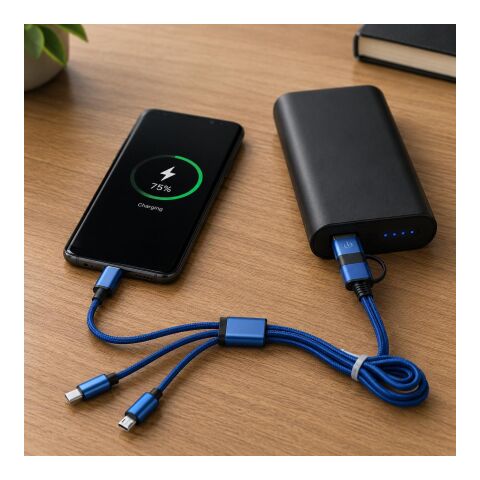 Nylon charging cable Leif red