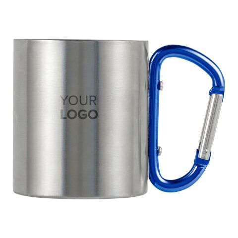 Stainless steel double walled mug Nella black