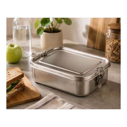 Stainless steel lunch box Kasen silver