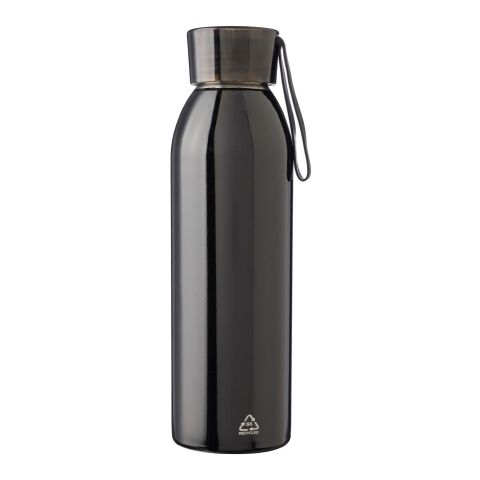 Stainless steel single-walled drinking bottle 650 ml Cindy black