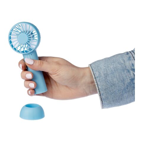 ABS electric hand fan Oren light blue