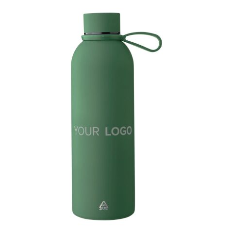 Recycled stainless steel double-walled drinking bottle (500 ml) Sena white
