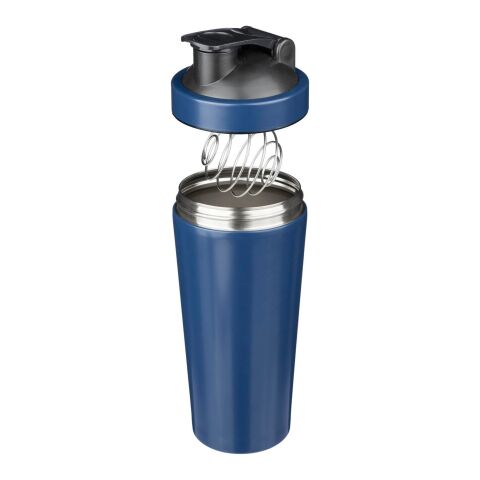 Recycled stainless steel single-walled drinking bottle (750 ml) Orla cobalt blue