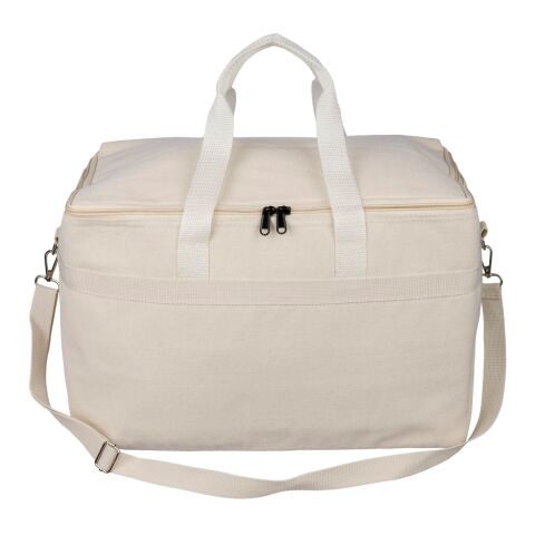 Recycled polycotton (330 gsm) cooler bag Luz beige