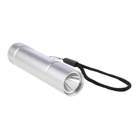 Recycled aluminium COB flashlight Sami silver
