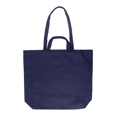 Recycled cotton shopping bag Bennett blue