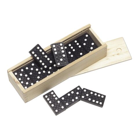 Wooden box with domino game Enid brown | No Branding | not available | not available