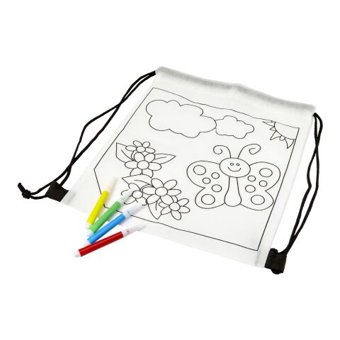 Nonwoven (80 gr/m²) backpack Santino white | No Branding | not available | not available