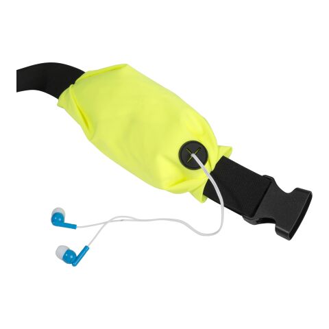 Waist bag Bastian, Polyester lycra (220 gr/m²) fluor yellow | No Branding | not available | not available