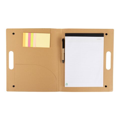 Writing folder Keisha, Cardboard brown | No Branding | not available | not available