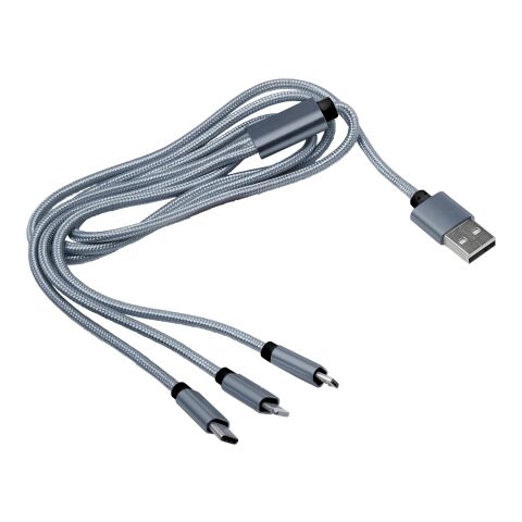 Nylon charging cable Felix silver | No Branding | not available | not available