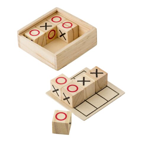 Wooden Tic Tac Toe game Alessio brown | No Branding | not available | not available
