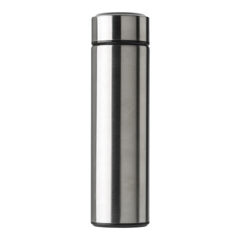 Stainless steel thermos bottle (450 ml) with LED display Fatima black | No Branding | not available | not available