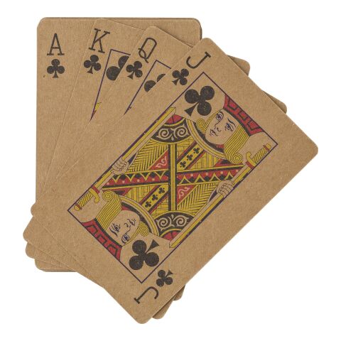 Recycled paper playing cards Andreina brown | No Branding | not available | not available