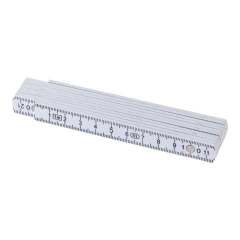 Plastic foldable ruler Leon white | No Branding | not available | not available