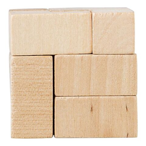 Wooden cube puzzle Amber brown | No Branding | not available | not available