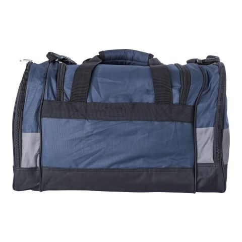 Polyester sport/travel bag dark blue