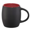Hearth 400 ml ceramic mug with wooden coaster Solid black-Red | not available