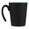Oli 360 ml ceramic mug with handle Standard | Green-Solid black | No Branding | not available | not available