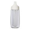 HydroFruit recycled plastic bottle 700ml with infuser Standard | White | No Branding | not available | not available