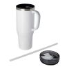 Melbourne 1200 ml RCS certified mug with straw Standard | white | Not applicable | No Branding | not available | not available
