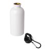 Oregon 400 ml RCS certified single wall stainless steel water bottle with carabiner Standard | White | Not applicable | No Branding | not available | not available