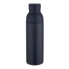 Illuminate 650 ml RCS recycled double wall stainless steel water bottle with 3-piece lid set Standard | Deep blue | Not applicable | No Branding | not available | not available