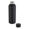 Spring 750 ml RCS recycled single wall stainless steel water bottle Standard | Solid black | No Branding | not available | not available