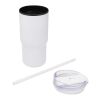Westin 540 ml RCS recycled double wall insulated tumbler with straw White