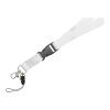 Sagan phone holder lanyard with detachable buckle Priority | White | Direct to Film | both straps | 290 mm x 16 mm | 100