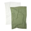 VINGA Cromer waffle kitchen towel, 2 pcs green | No Branding | not available | not available | not available
