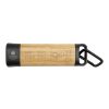 Kuma bamboo/RCS recycled plastic torch with carabiner Standard | Natural | Not applicable | No Branding | not available | not available