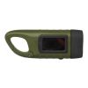 Helios recycled plastic solar dynamo flashlight with carabiner Standard | Army green | No Branding | not available | not available