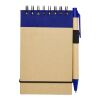 Zuse A7 recycled jotter notepad with pen Standard | Natural-Navy | not available | No Branding | not available | not available | not available
