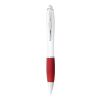 Nash pen with coloured barrel & grip Standard | White-Red | not available | No Branding | not available | not available