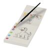 Quell colouring book and water brush pen set White