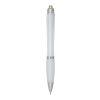 Nash RCS recycled plastic ballpoint pen with coloured barrel and grip (blue ink) Standard | White | No Branding | not available | not available