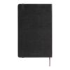 Moleskine Plain L Hard Cover Notebook Standard | Solid black | Paper Print | paper band | 460 mm x 55 mm