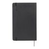 Moleskine squared L soft cover notebook Standard | Solid black | Paper Print | paper band | 460 mm x 55 mm